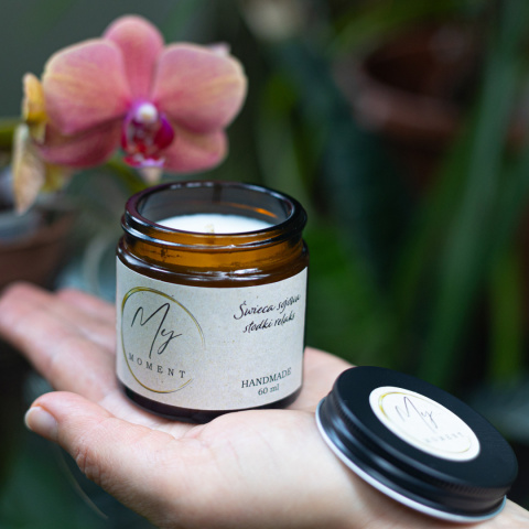 Świeca sojowa Słodki relaks 60 ml Świeca sojowa Słodki relaks 60 ml