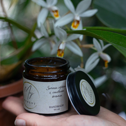 Świeca sojowa z ciastkiem brownie 60 ml Świeca sojowa z ciastkiem brownie 60 ml