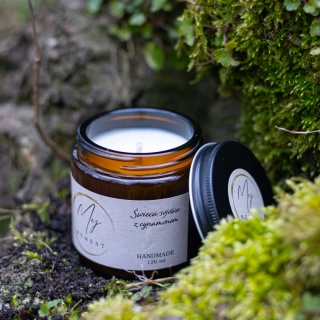 Świeca sojowa z cynamonem 120 ml