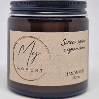 Świeca sojowa z cynamonem 120 ml