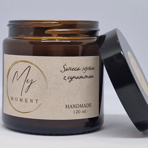 Świeca sojowa z cynamonem 120 ml Świeca sojowa z cynamonem 120 ml