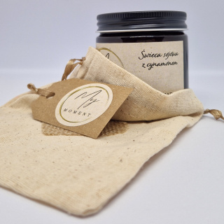 Świeca sojowa z cynamonem 60 ml w woreczku