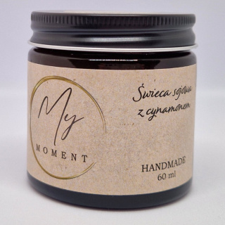 Świeca sojowa z cynamonem 60 ml