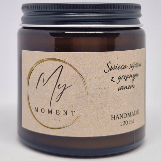 Świeca sojowa z grzanym winem 120 ml