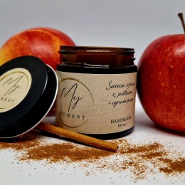 Świeca sojowa z jabłkiem i cynamonem 60 ml