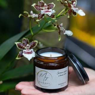 Świeca sojowa z kawą latte 120 ml