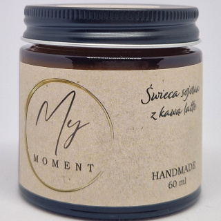 Świeca sojowa z kawą latte 60 ml