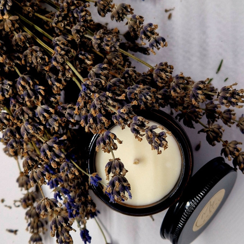 Świeca sojowa z lawendą i bergamotką 60 ml Świeca sojowa z lawendą i bergamotką 60 ml