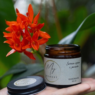 Świeca sojowa z paczulą 60 ml