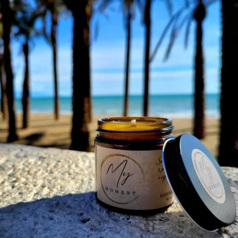 Świeca sojowa z pomarańczą i cynamonem 60 ml