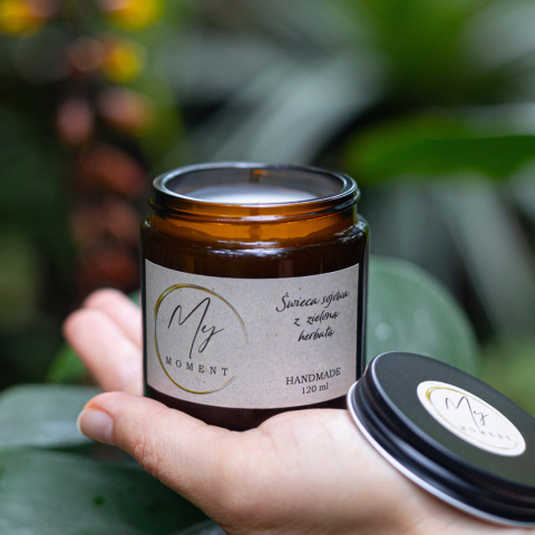 Świeca sojowa z zieloną herbatą 120 ml Świeca sojowa z zieloną herbatą 120 ml