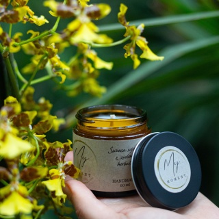 Świeca sojowa z zieloną herbatą 60 ml