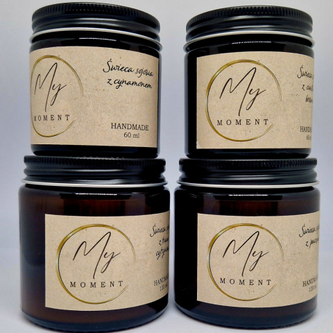 Świece sojowe 120 ml + 120 ml + 60 ml + 60 ml Świece sojowe 120 ml + 120 ml + 60 ml + 60 ml