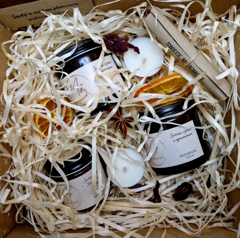 Świece sojowe zestaw świąteczny 120 ml + 120 ml + 60 ml